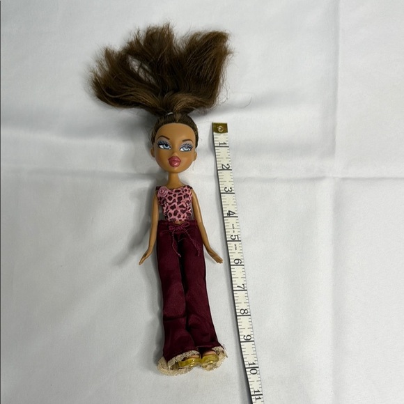 Red Doll Jumpsuit with Decorative Detailing - Picture 2 of 3